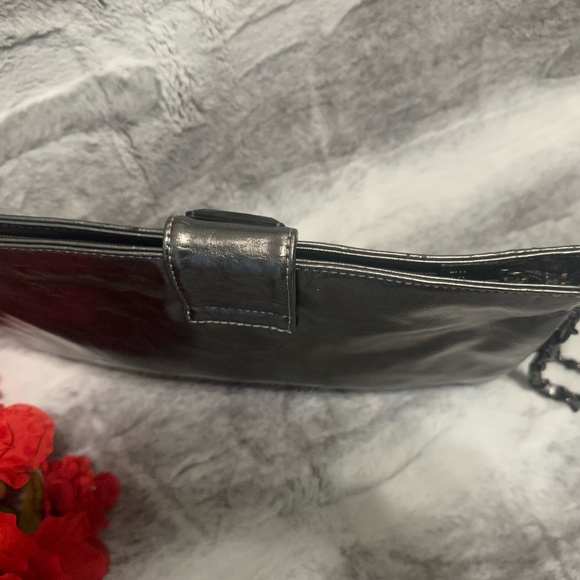 Melie Bianco Silver Clutch Wristlet Bag - Picture 6 of 9